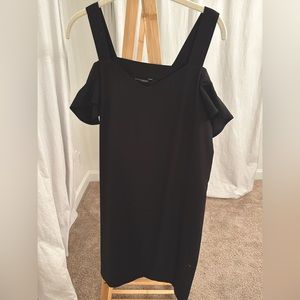 Banana republic black midi dress